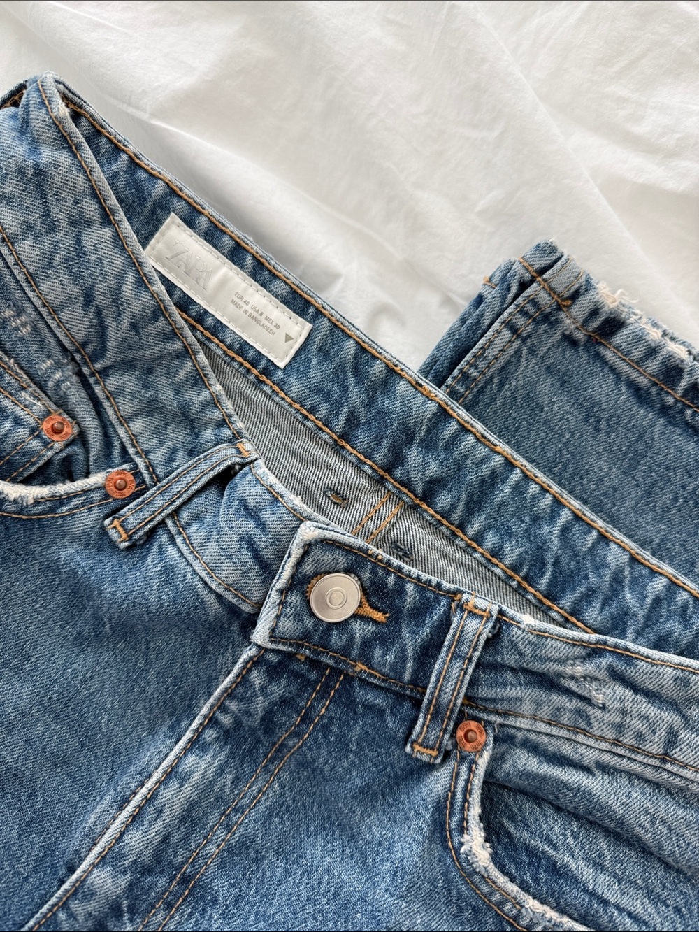 Zara Straight Full Length Jeans